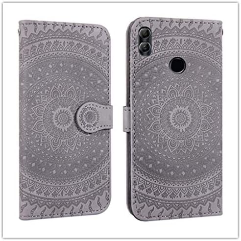 Chenyouwen Mobil Telefon Esetében Nagy a Huawei Élvezze 9s Préselt Nyomtatási Minta Vízszintes Flip PU bőrtok a Jogosult & Kártya