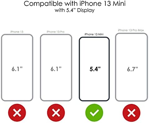 DistinctInk Világos, Ütésálló Hibrid Esetében iPhone 13 Mini (5.4) Képernyő - TPU Lökhárító, Akril Vissza, Edzett Üveg képernyővédő