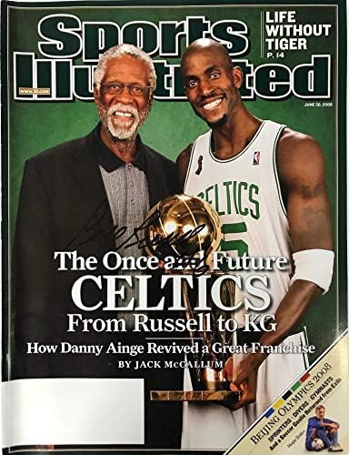 Bill Russell Aláírt Sports Illustrated június 30 2008 - Dedikált NBA Magazinok