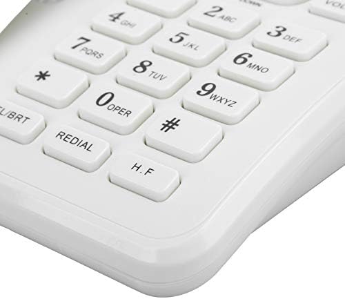 Acogedor Vezetékes Telefon Dual FSK/DTMF Rendszer Irodai vezetékes Telefon Háttérvilágítású Kijelző, 5 Szintű LED, 16 féle Csengőhang