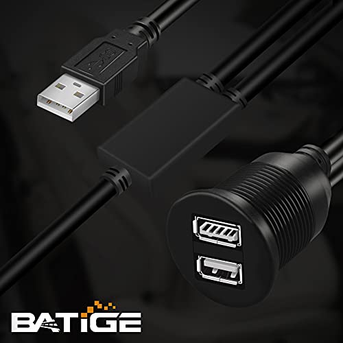 BATIGE Dual USB-Női Autós tartó Flush Kábel 2 Port a Kiterjesztésről, valamint az adatátviteli Díjat valamint az adatátvitelhez ugyanakkor