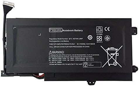 Batterymarket 11.25 V 50Wh PX03XL Laptop Akkumulátor Kompatibilis HP Envy 14 Touchsmart Sorozat M6