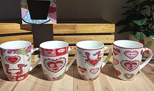 új kínai porcelán bögre -set, 4,. teás bögre, nagy bögre kávé bödönből a nők kávés csészét nagy bögre teát bögre aranyos bögrék kemping
