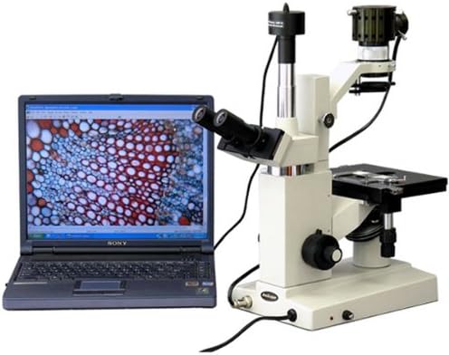Fordított Szövet Kultúra Mikroszkóp 40X-640X + 10MP Kamera