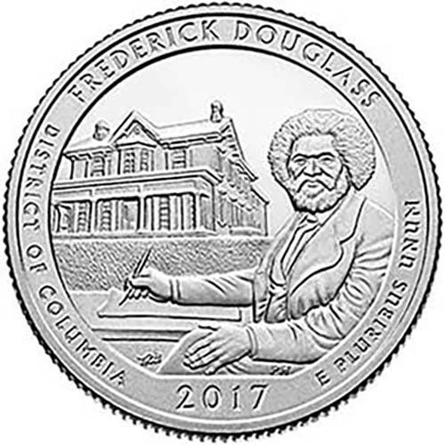 2017 S Ezüst Bizonyíték Frederick Douglass, DC Nemzeti Park NP Negyed GEM Bizonyíték MINKET Menta