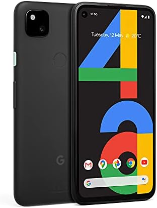 A Google Pixel 4a (4G) G025N 128GB, 5.8 inch (Csak GSM, Nem CDMA) Gyári kulccsal 4G/LTE Okostelefon (Csak Fekete) - Nemzetközi Változat