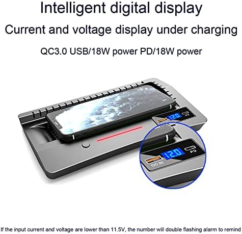 GGBLCS Autó Vezeték nélküli Töltő QC3.0 USB-Port Oncoway S 15W Gyors Töltés Lemez Mobiltelefon tartó Kiegészítők az iPhone, meg Minden