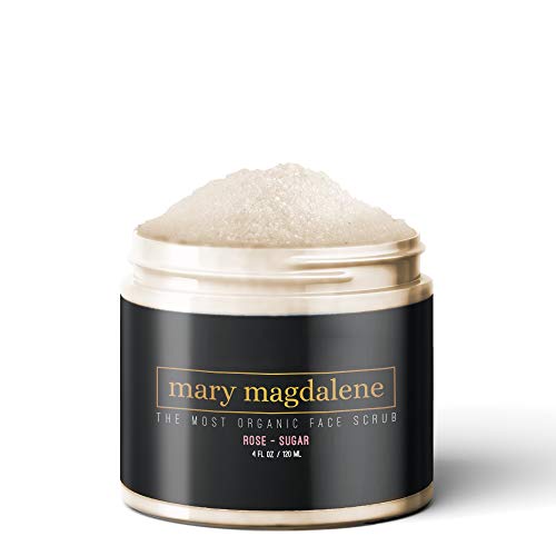 Mária Magdolna Rose & Cukor Szerves bőrradírt Hámlasztó Prémium Természetes Anti Aging Arc Bozót Férfi & Nő - 4 Fl oz
