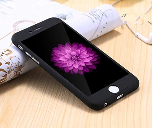 iPhone 6 Plus/6s Plusz Teljes Test-Nehéz Ügy-Aurora Fekete Hátsó burkolat Edzett Üveg kijelző Védő fólia iPhone 6 Plus/6s Plusz 5.5