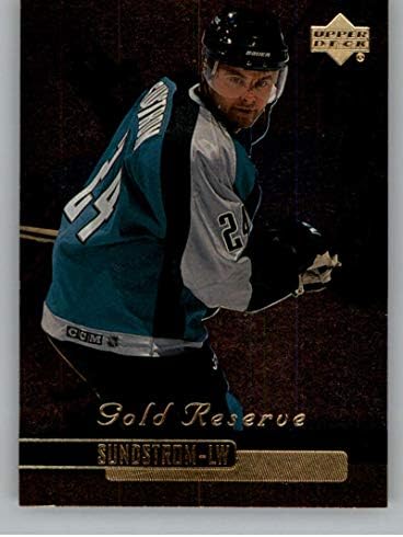 1999-00 Felső szint Arany Tartalék Hivatalos NHL Jégkorong Kártya 280 Niklas Sundstrom San Jose Sharks