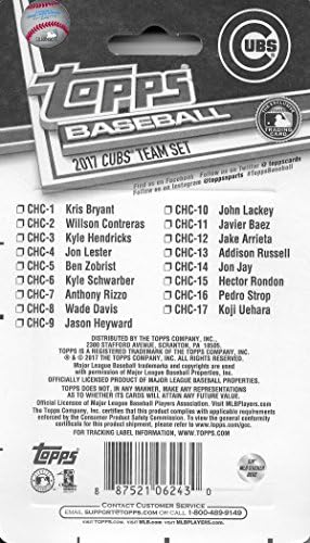 Chicago Cubs 2017 Topps Gyári Lezárt Limited Edition 17 Kártya Csapat Szett Kris Bryant Kyle Schwarber Plusz -Os World Series