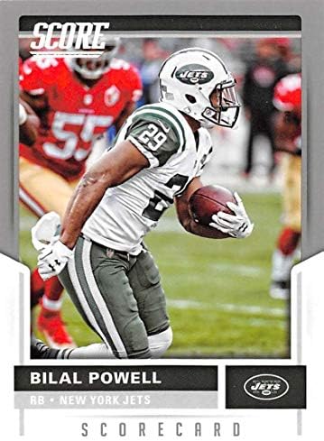 2017 Pontszám Scorecard Foci 292 Bilal Powell New York Jets Hivatalos NFL Kereskedelmi Kártyát A Panini