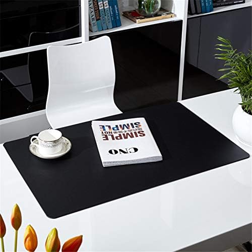LL-Coeur Multifunkcionális Irodai Asztal Mat Vízálló PVC Számítógép Asztal Pad 700 x 450 x 3 mm (Fekete)