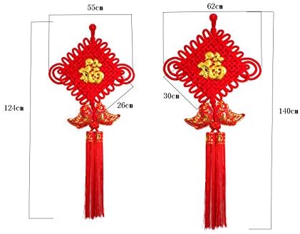 NYKK Kínai Csomó Kínai Csomót Dekoráció Fu Kínai Tavaszi Fesztivál lakberendezés Hagyományos Díszítő Csomót Tassel Kínai Csomó Piros
