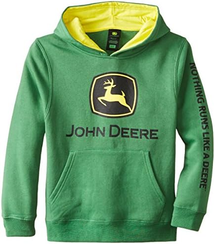 John Deere Nagy Fiúk Védjegy Fleece Zöld Kapucnis