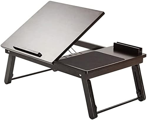 ZBQLKM Számítógép Emelő Asztal 4 Szintű Szög Beállítása Kör Asztal, Összecsukható Laptop Tálcára, Asztal, Állítható Magasságú Asztali